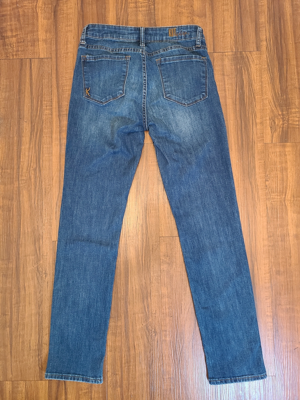 KUT from the Kloth Slim Straight Leg Blue Jeans Size 4 - Picture 2 of 5